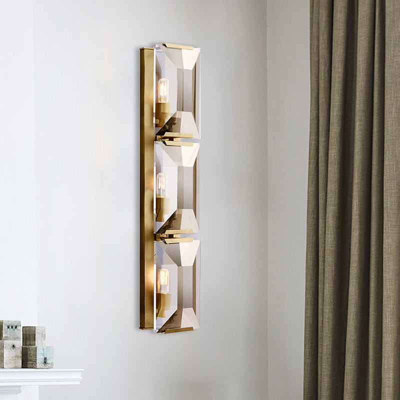 Harlows Crystal Triple Wall Lamp
