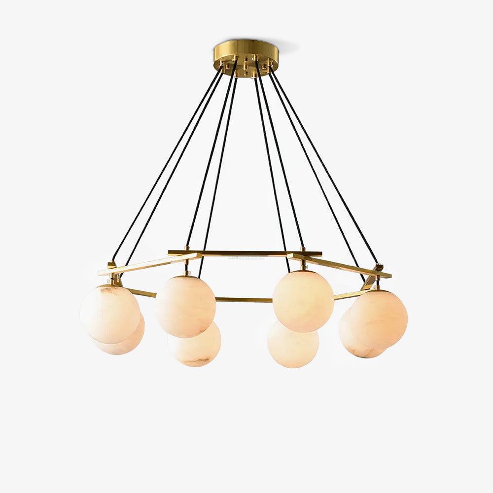 Miira Alabaster Chandelier with 3/6/8 heads