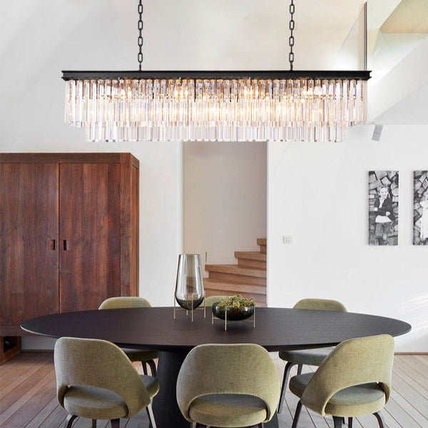 1920s Odeom Rectangular Chandelier
