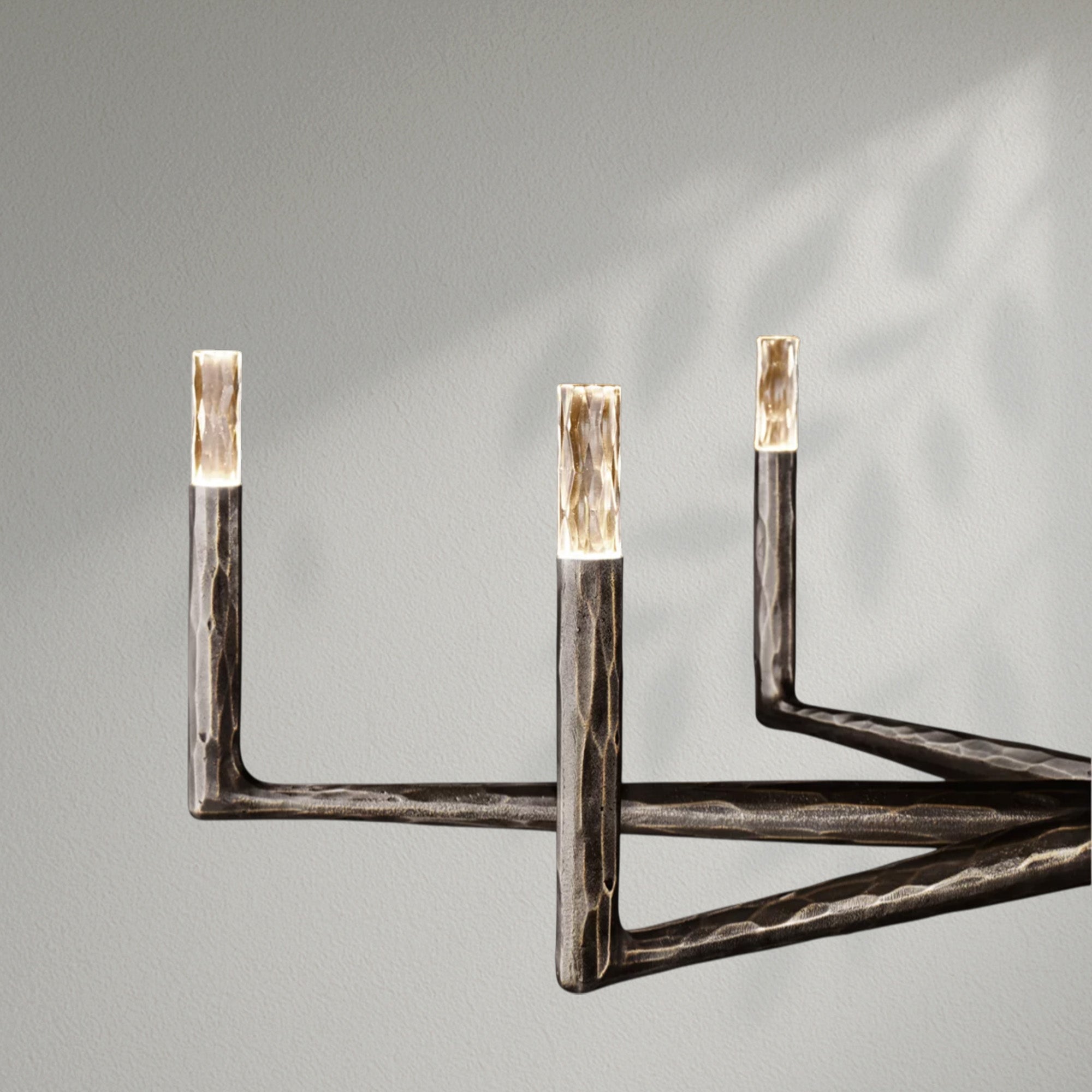Thaddeos Forged Round Chandelier