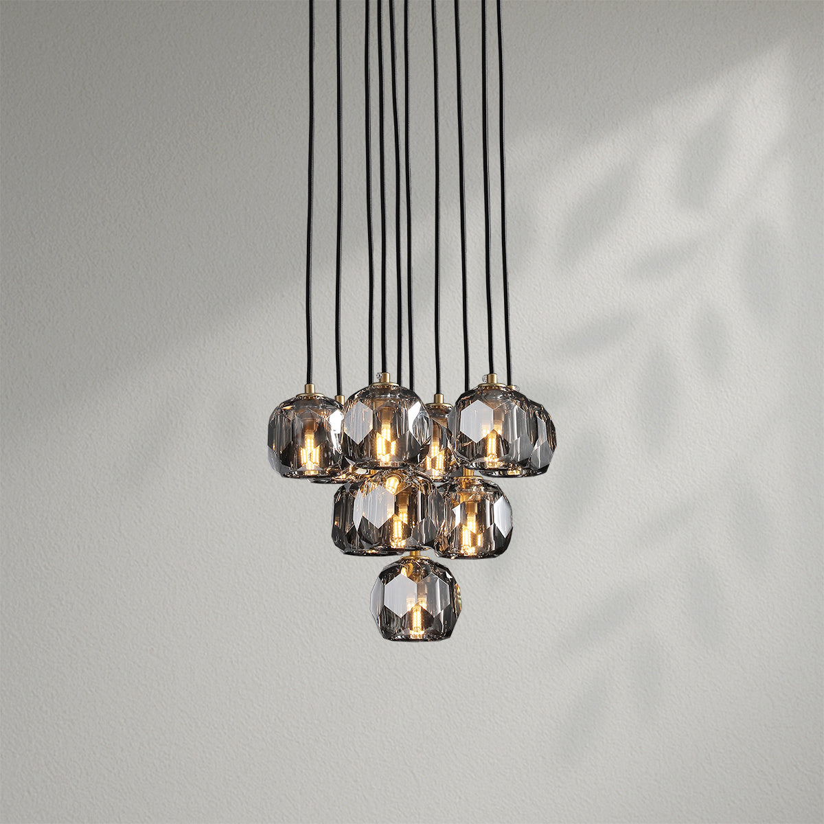 Boule Do Crystal Cluster Round Chandelier