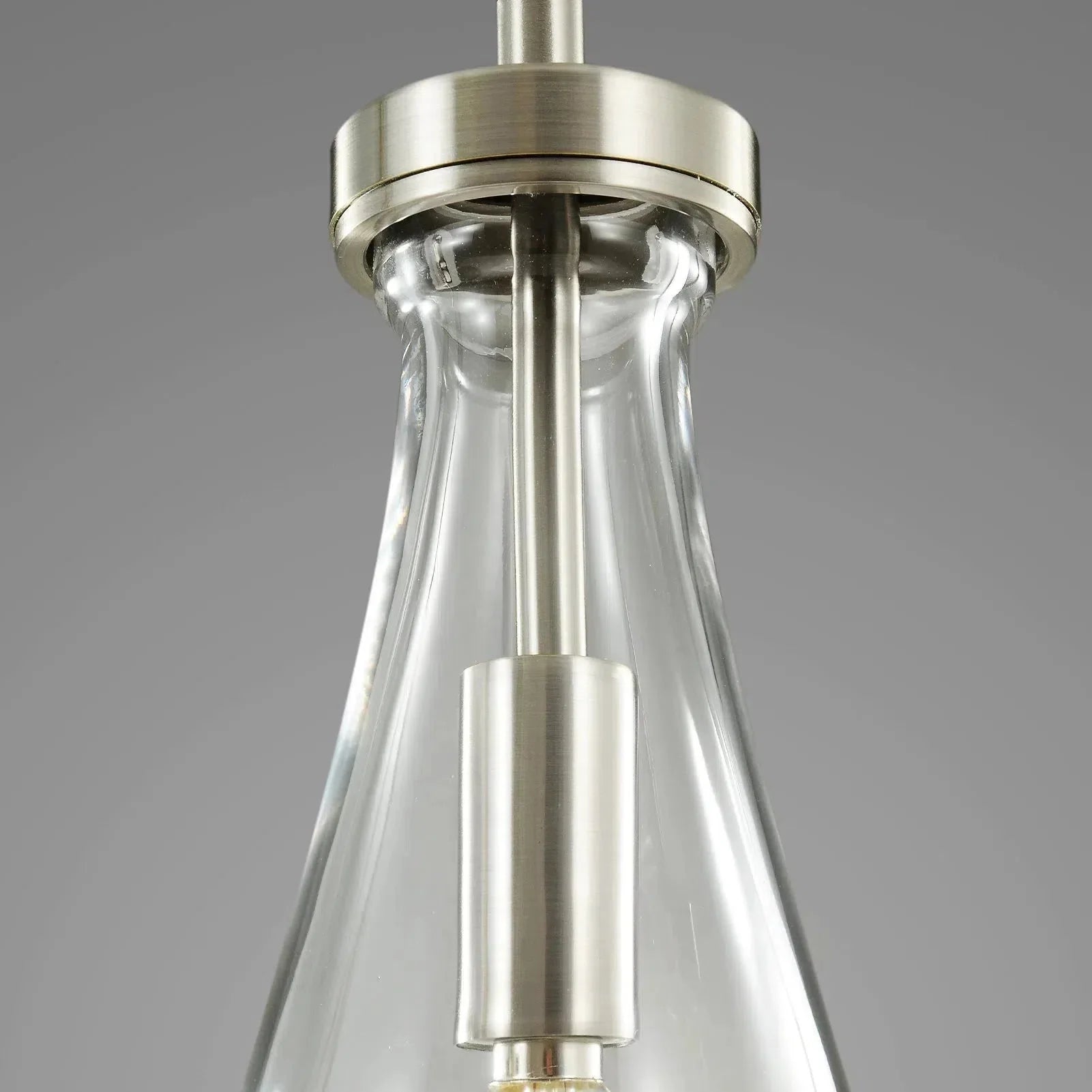 Raindrop Round Bedroom Chandelier 5 Lights 14"D