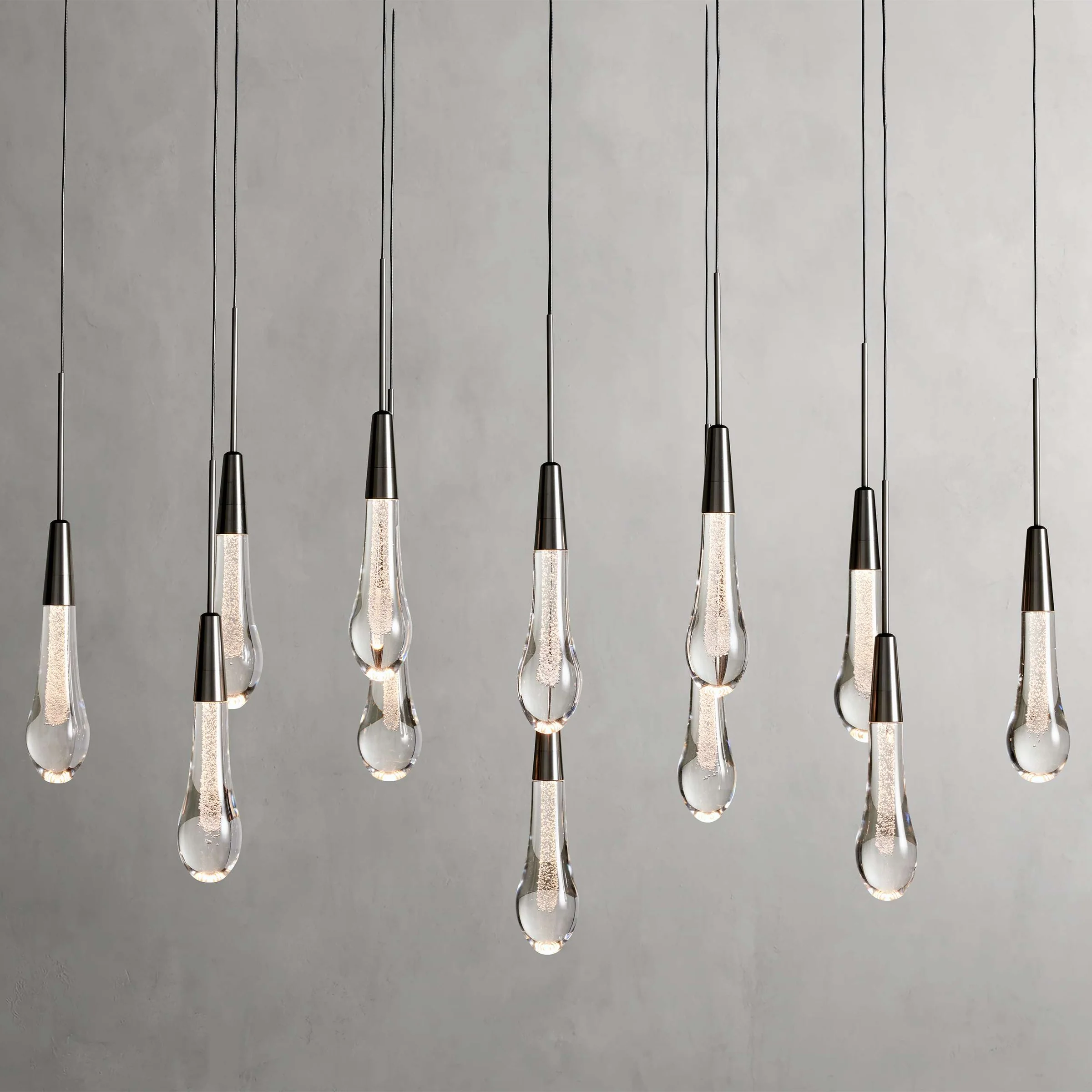Soltaire Raindrop Linear Chandelier