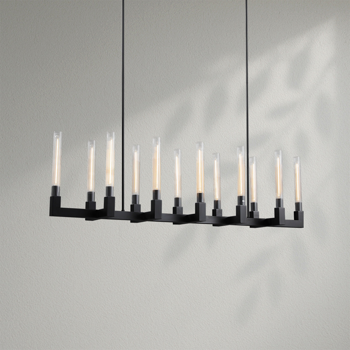 Cannelo Glass Linear Chandelier