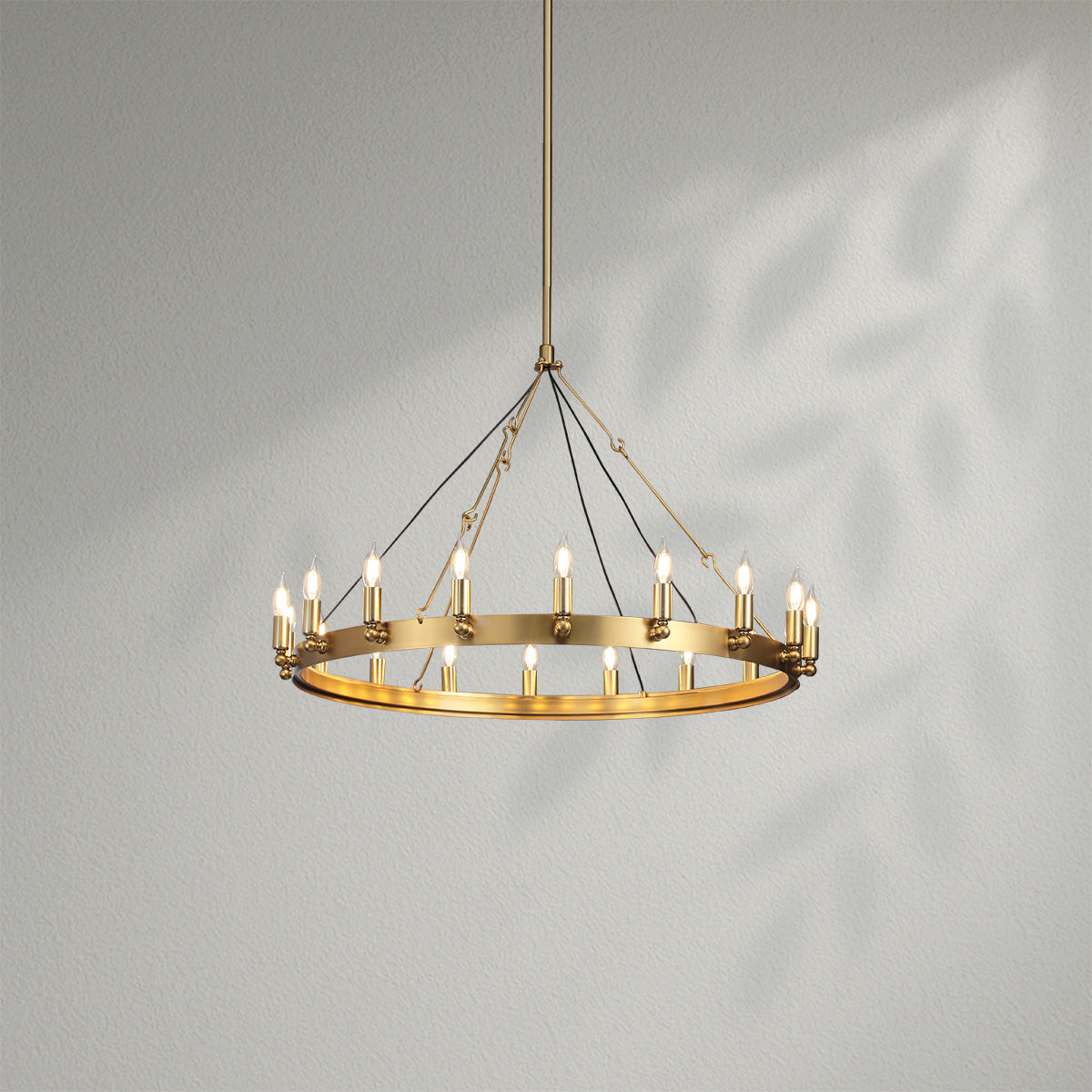 Camins Vintage Candelabra Round Chandelier