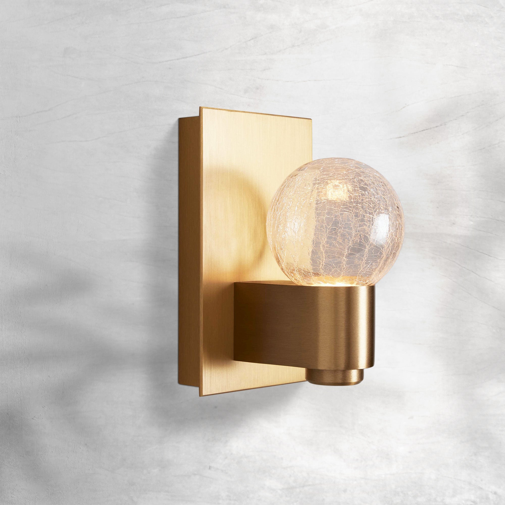 Luster Gaze AuraSphere Modern Wall Sconce - Background Shot