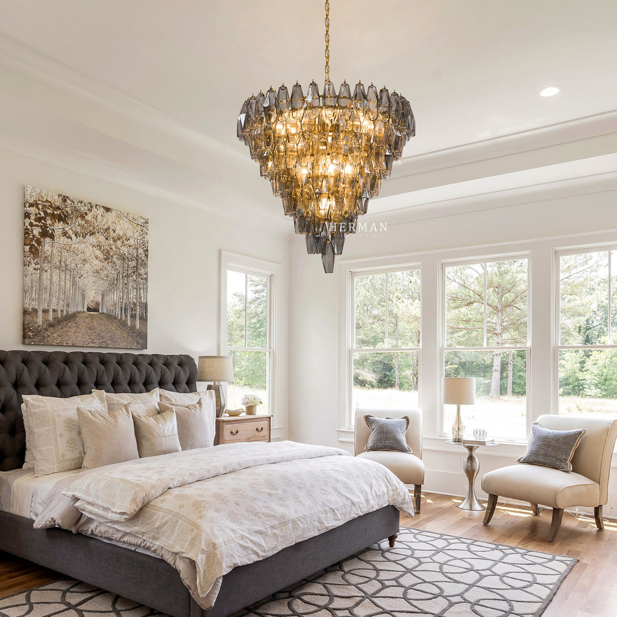 Asti Murelli Glass Chandelier