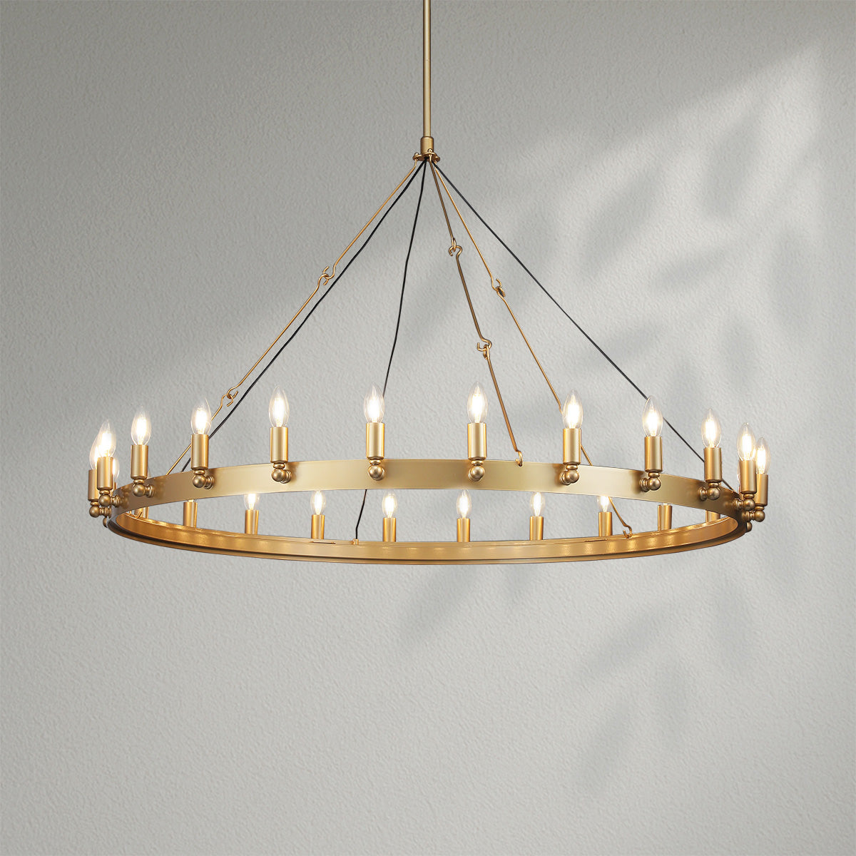 Camins Vintage Candelabra Round Chandelier