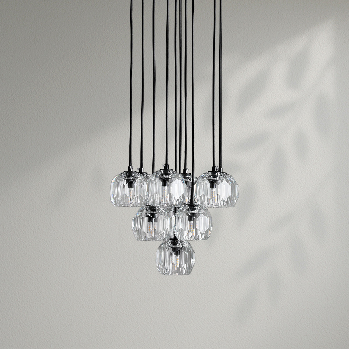 Boule Do Crystal Cluster Round Chandelier