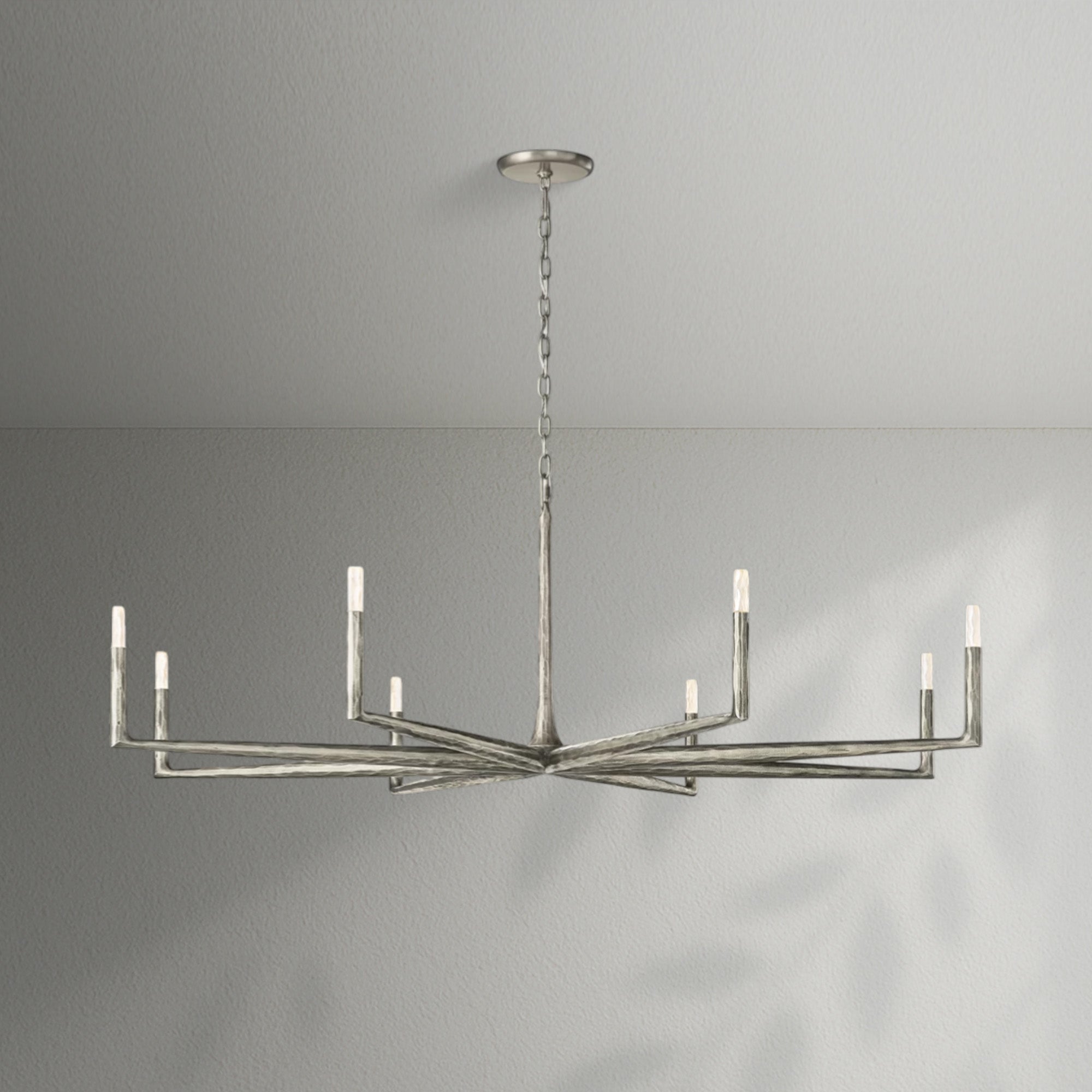 Thaddeos Forged Round Chandelier