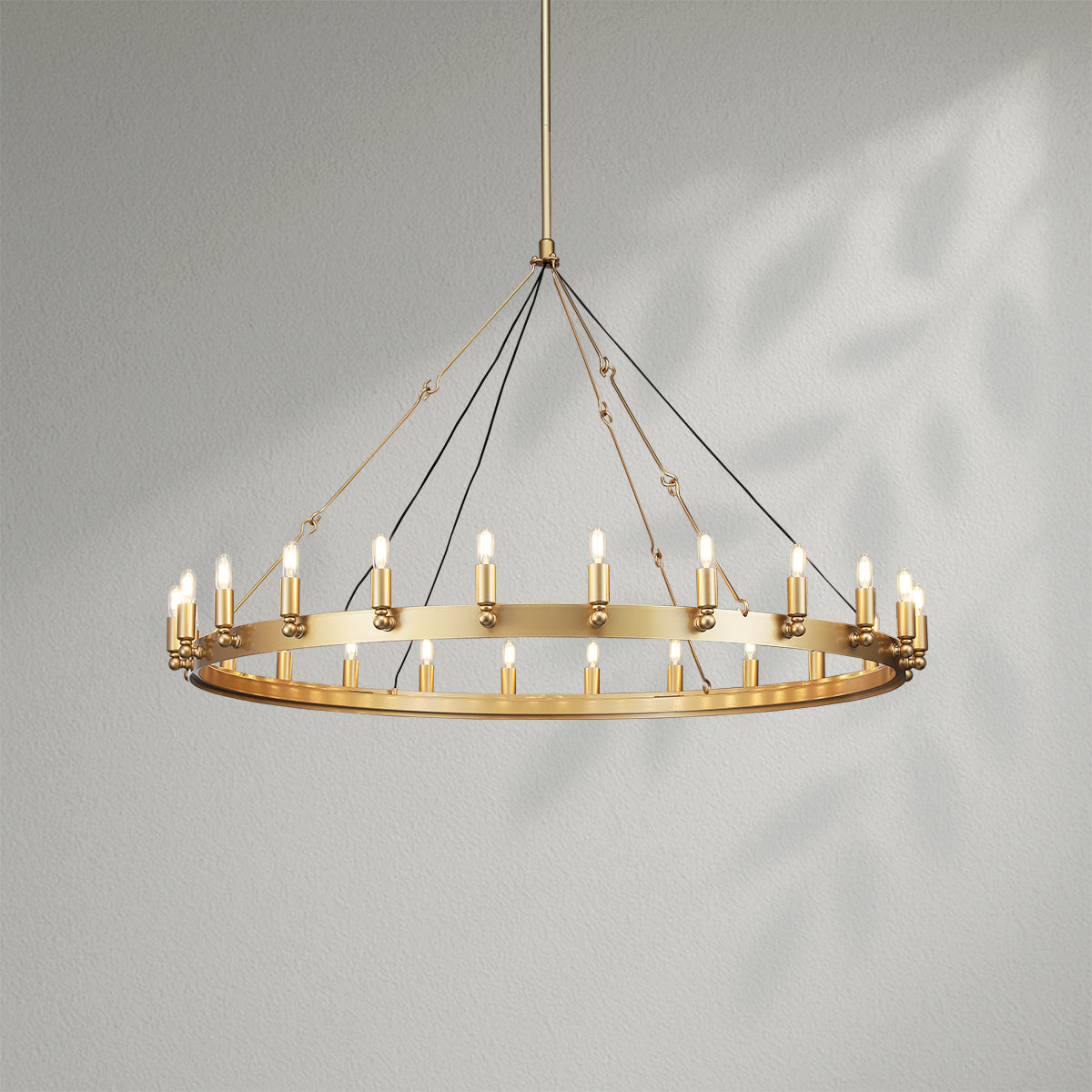 Camins Vintage Candelabra Round Chandelier
