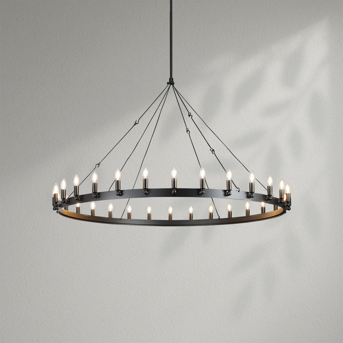 Camins Vintage Candelabra Round Chandelier