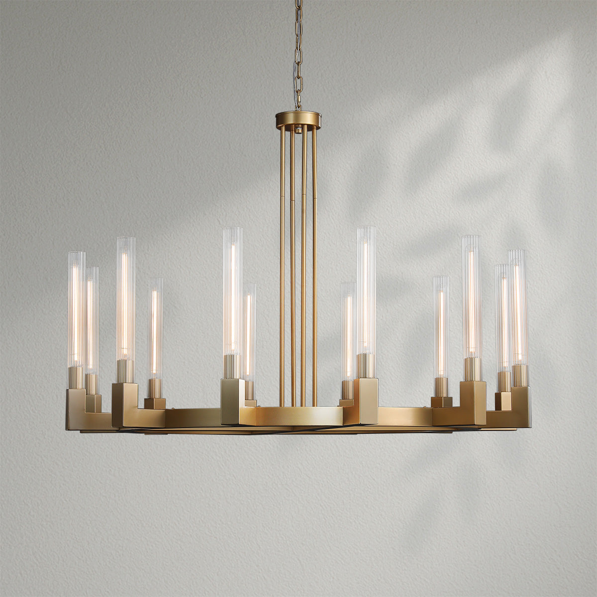 Cannelo Glass Round Chandelier