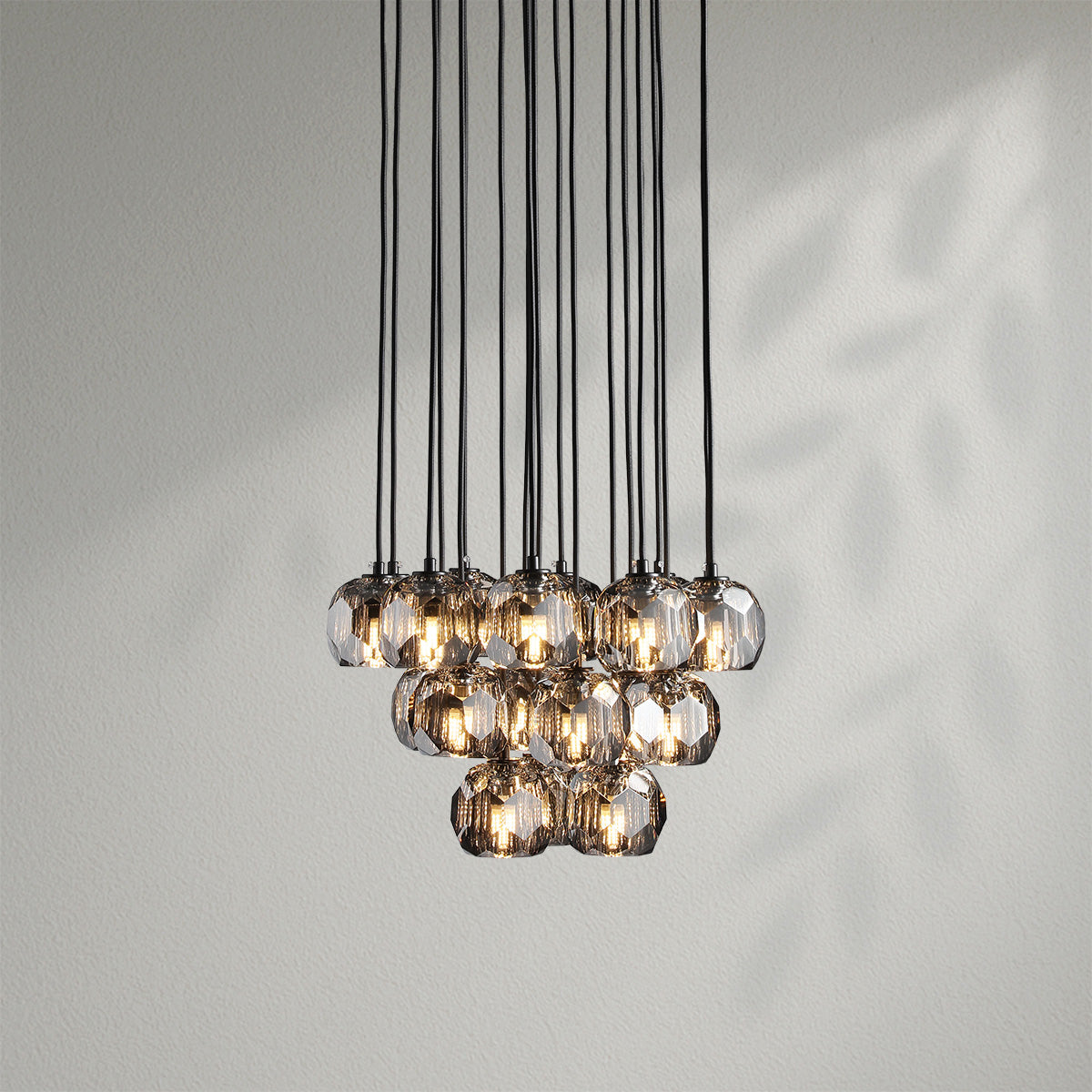 Boule Do Crystal Cluster Round Chandelier