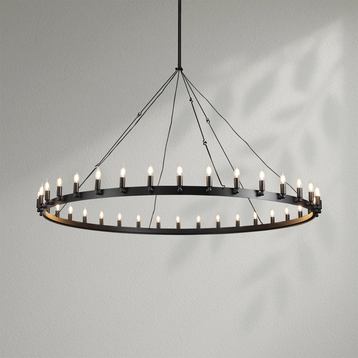 Camins Vintage Candelabra Round Chandelier