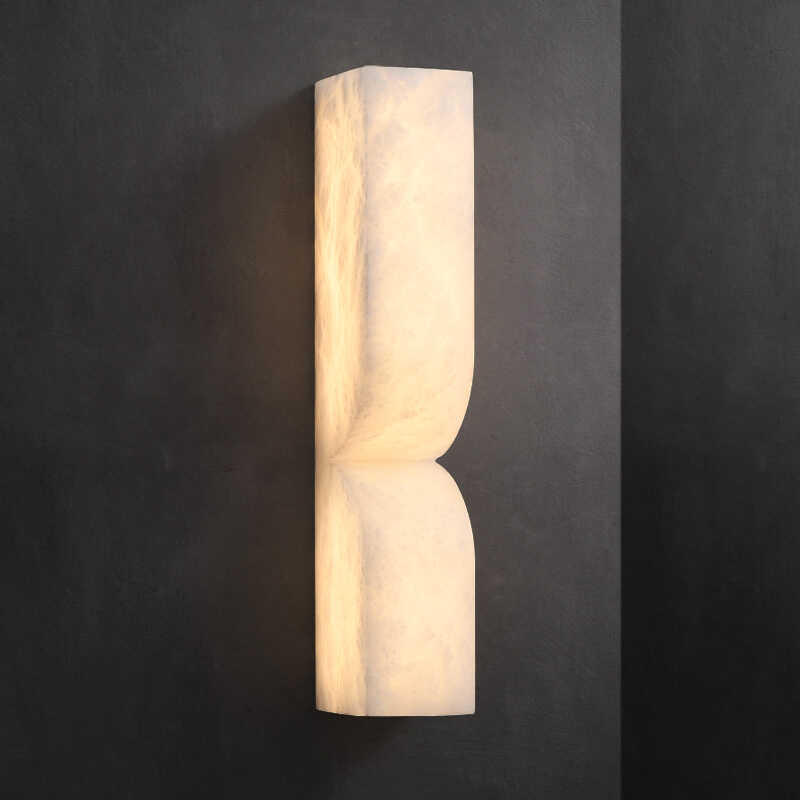 Modern Luxe Brass Natural Alabaster Wall Sconce for Entryway chandeliers for dining room,chandeliers for stairways,chandeliers for foyer,chandeliers for bedrooms,chandeliers for kitchen,chandeliers for living room Luster Gaze
