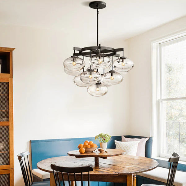 Cabrete Clear Glass Round Chandelier