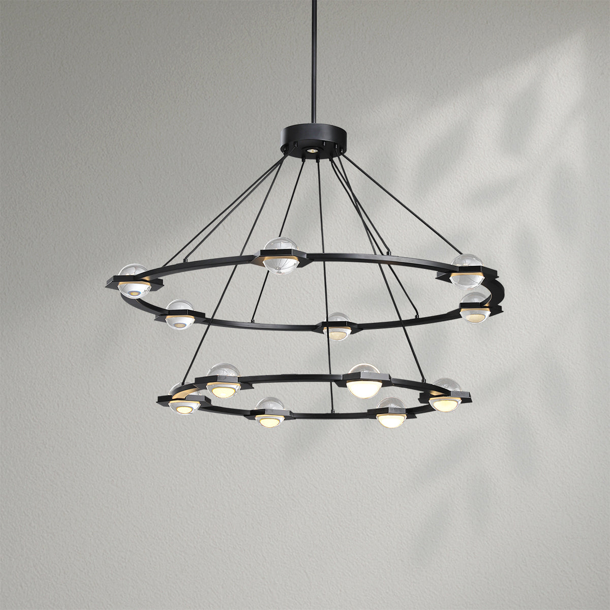 Eclatamt Two-Tier Round Chandelier