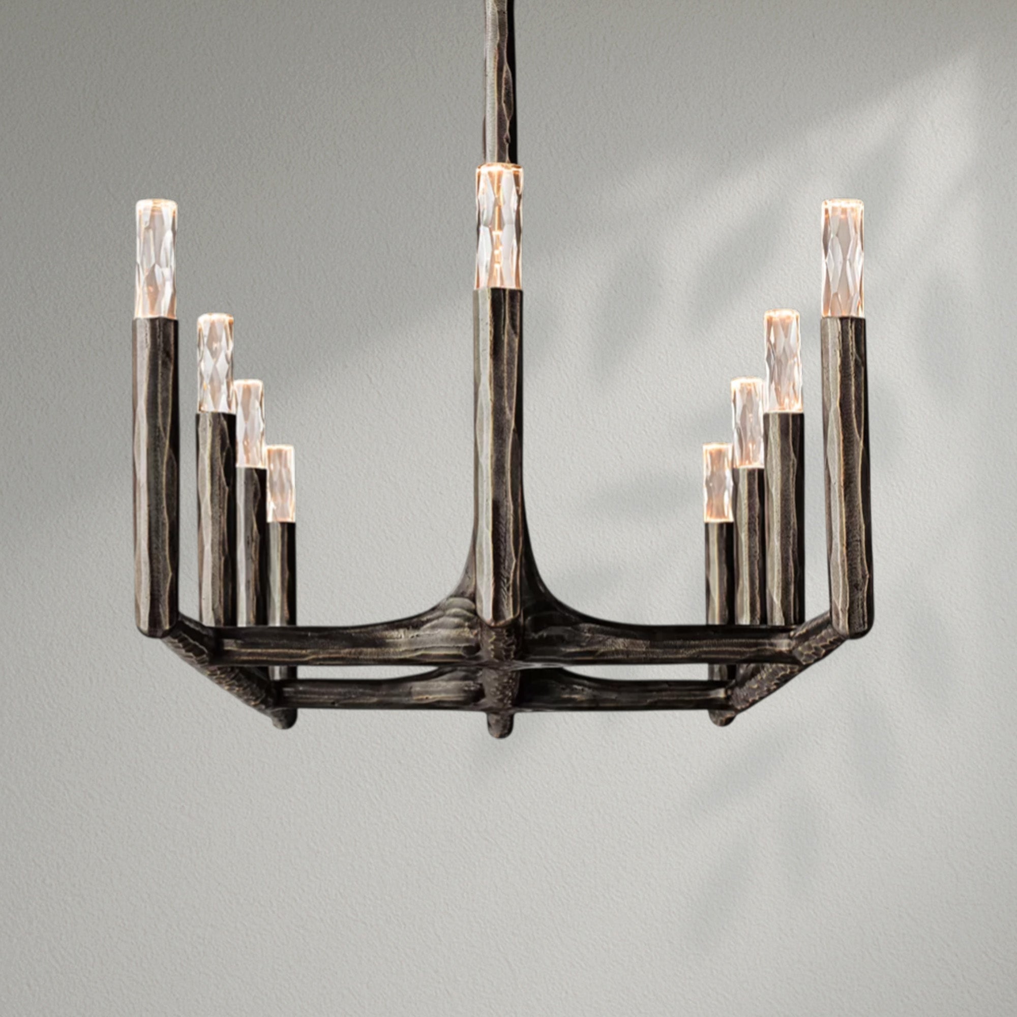 Thaddeos Forged Linear Chandelier