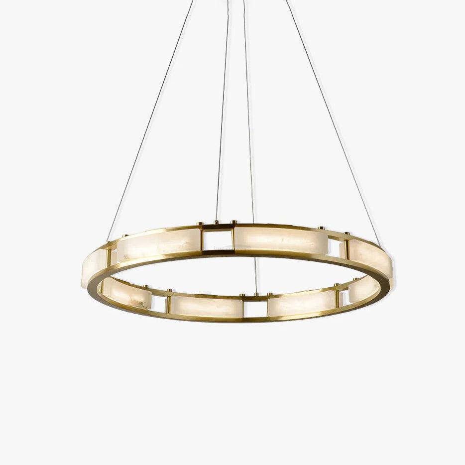 Qatar Alabaster Round Chandelier