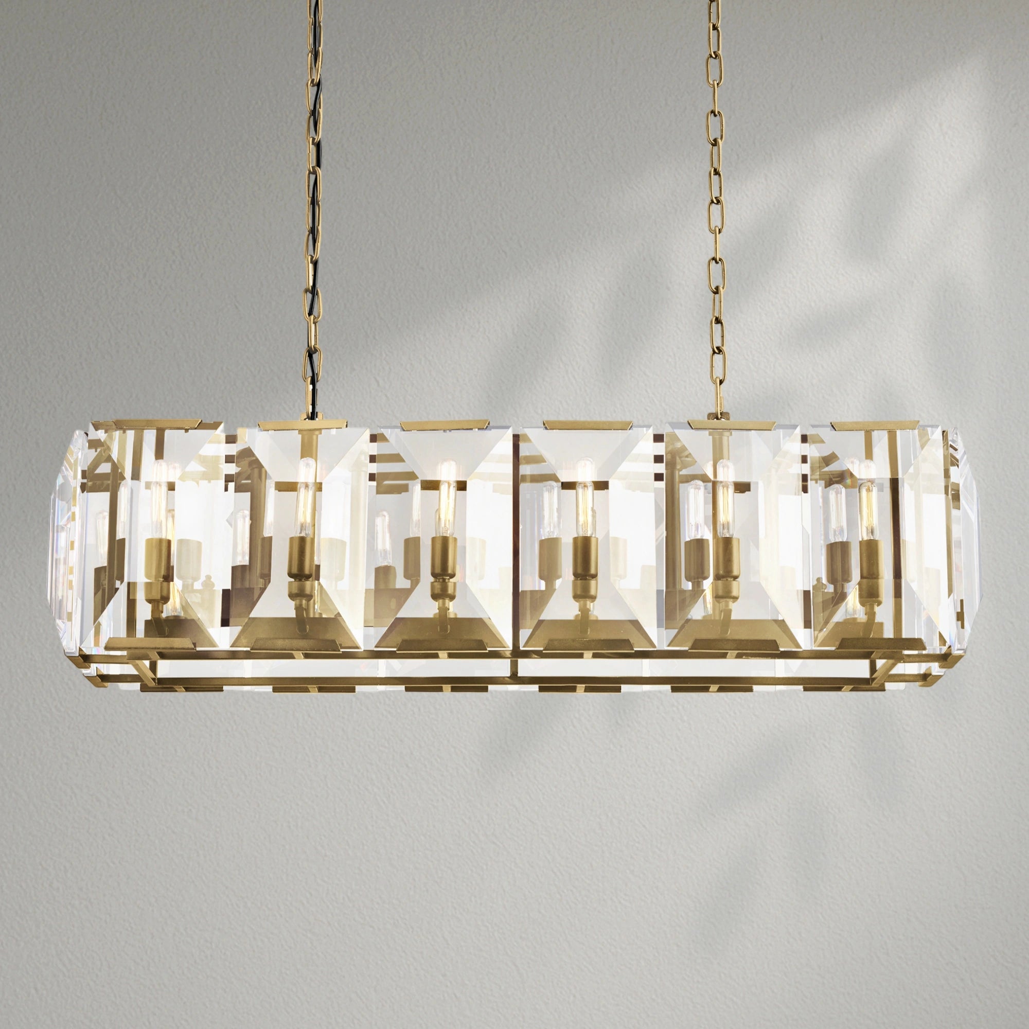 Harlows Crystal Rectangle Chandelier