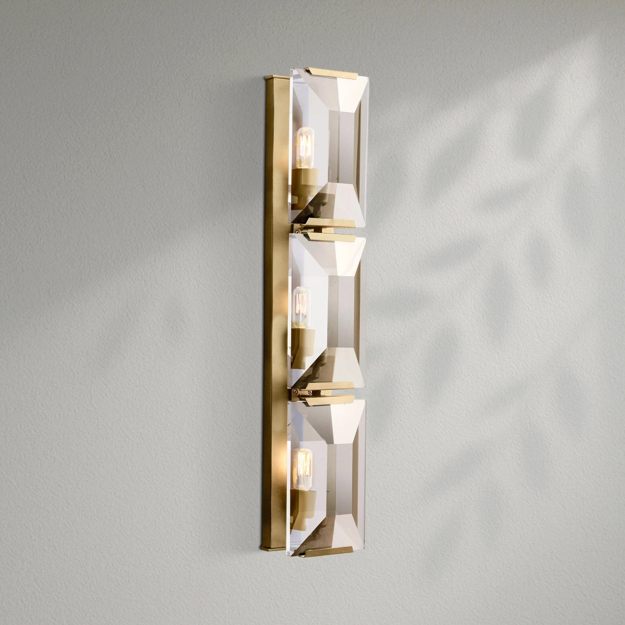 Harlows Crystal Triple Wall Lamp
