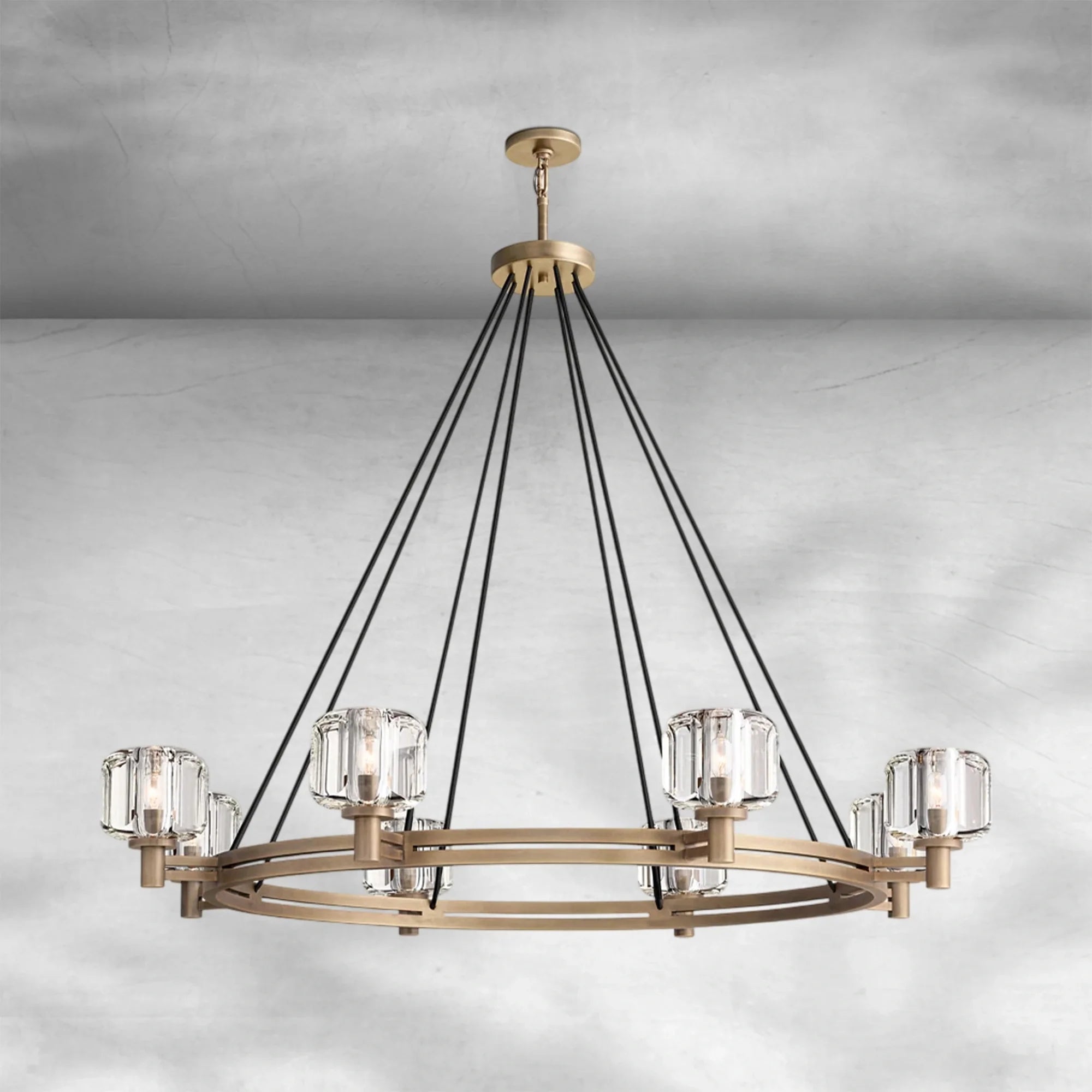 Delume Round Chandelier 36"48"60"
