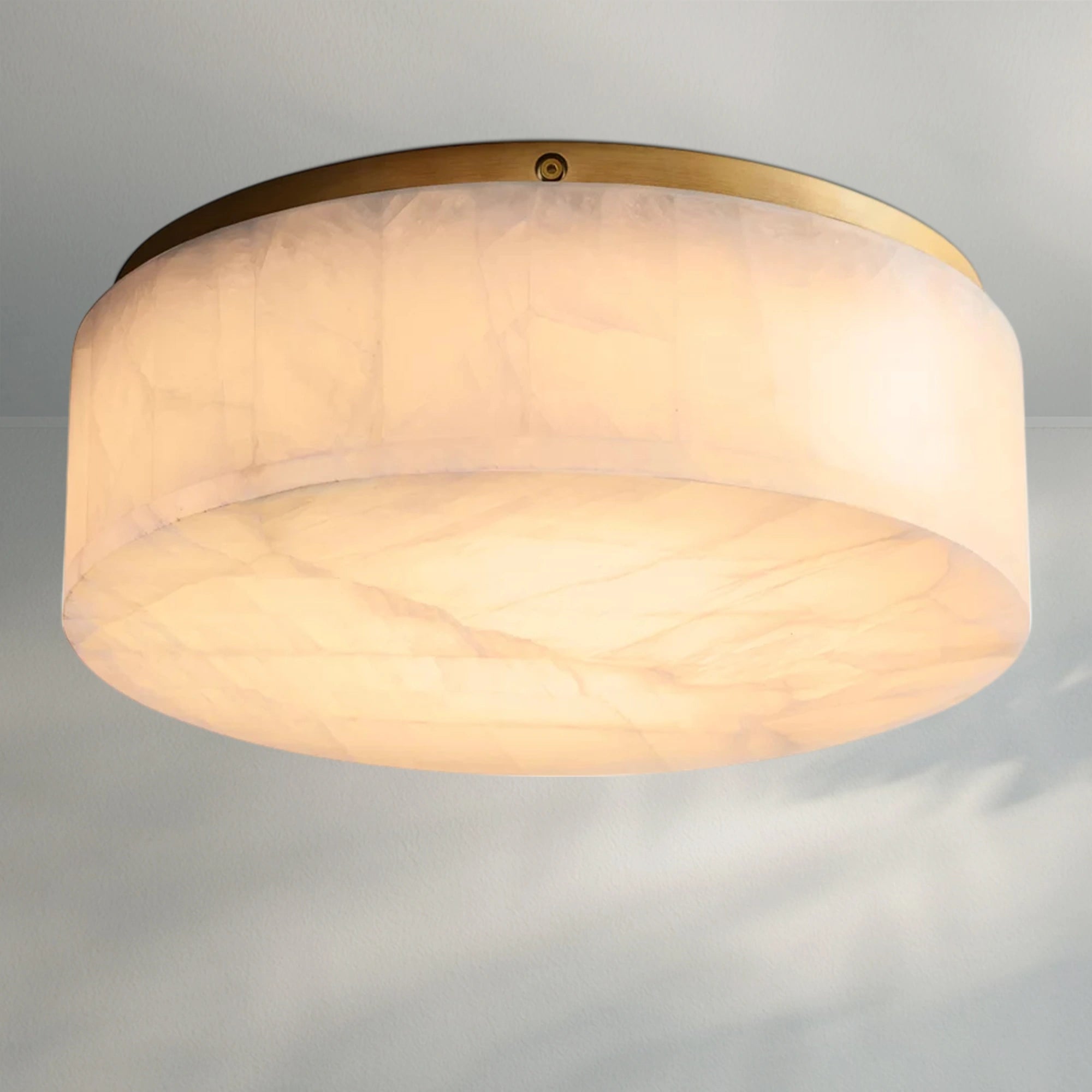 Rivaga Calcite Round Flushmount