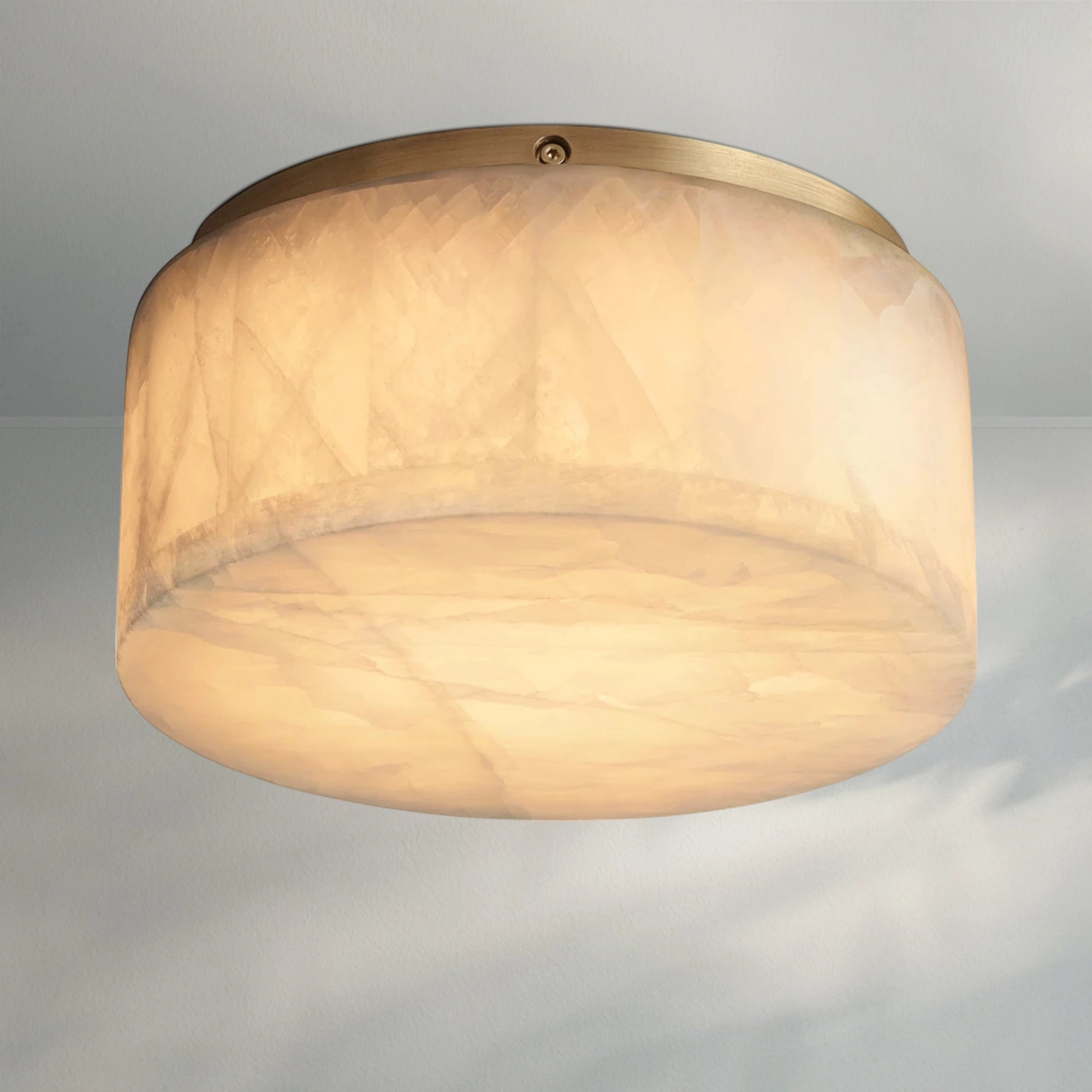 Rivaga Calcite Round Flushmount