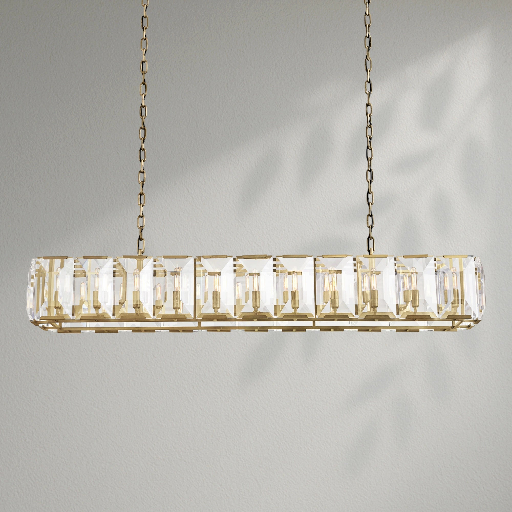 Harlows Crystal Rectangle Chandelier