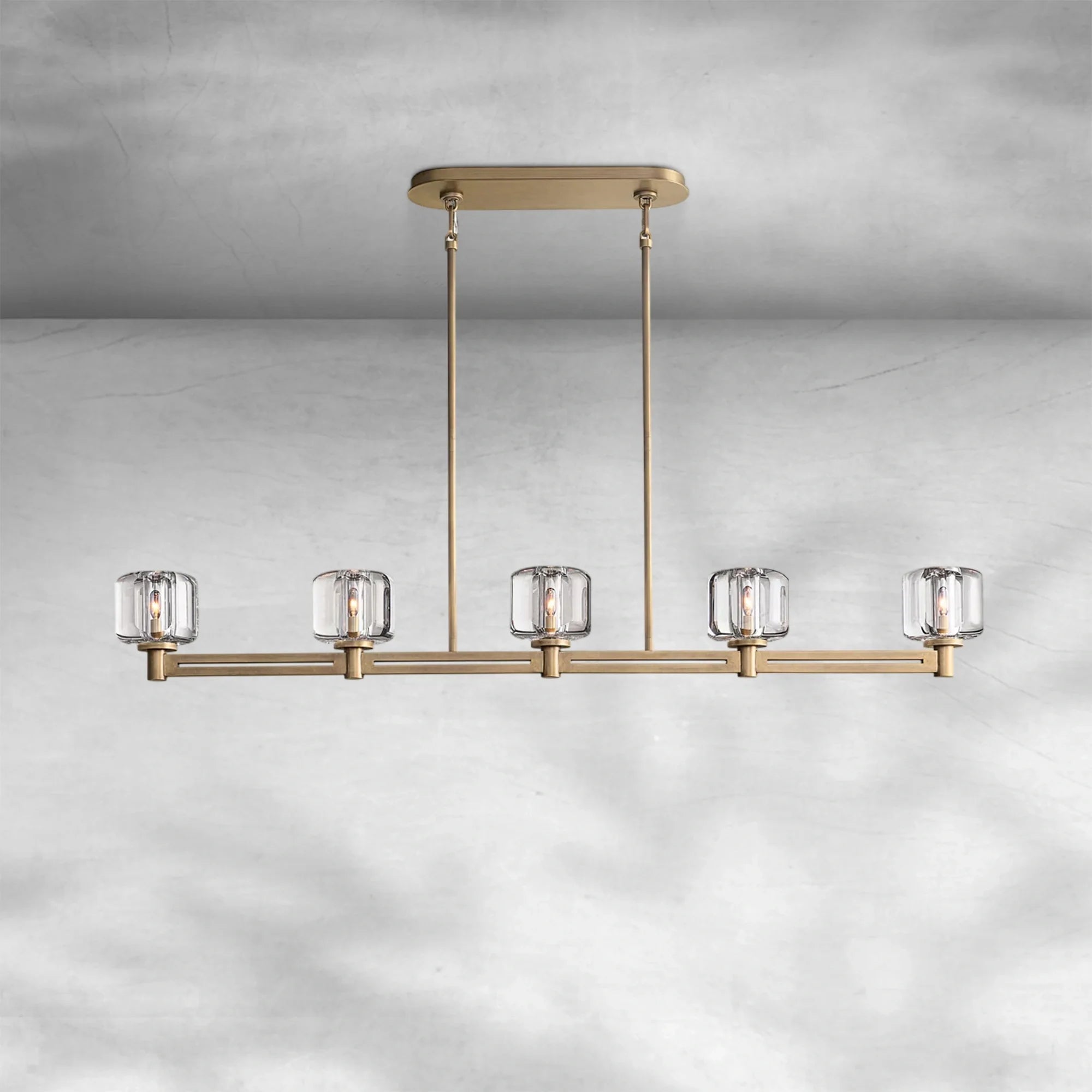 Delume Linear Chandelier 54"72"