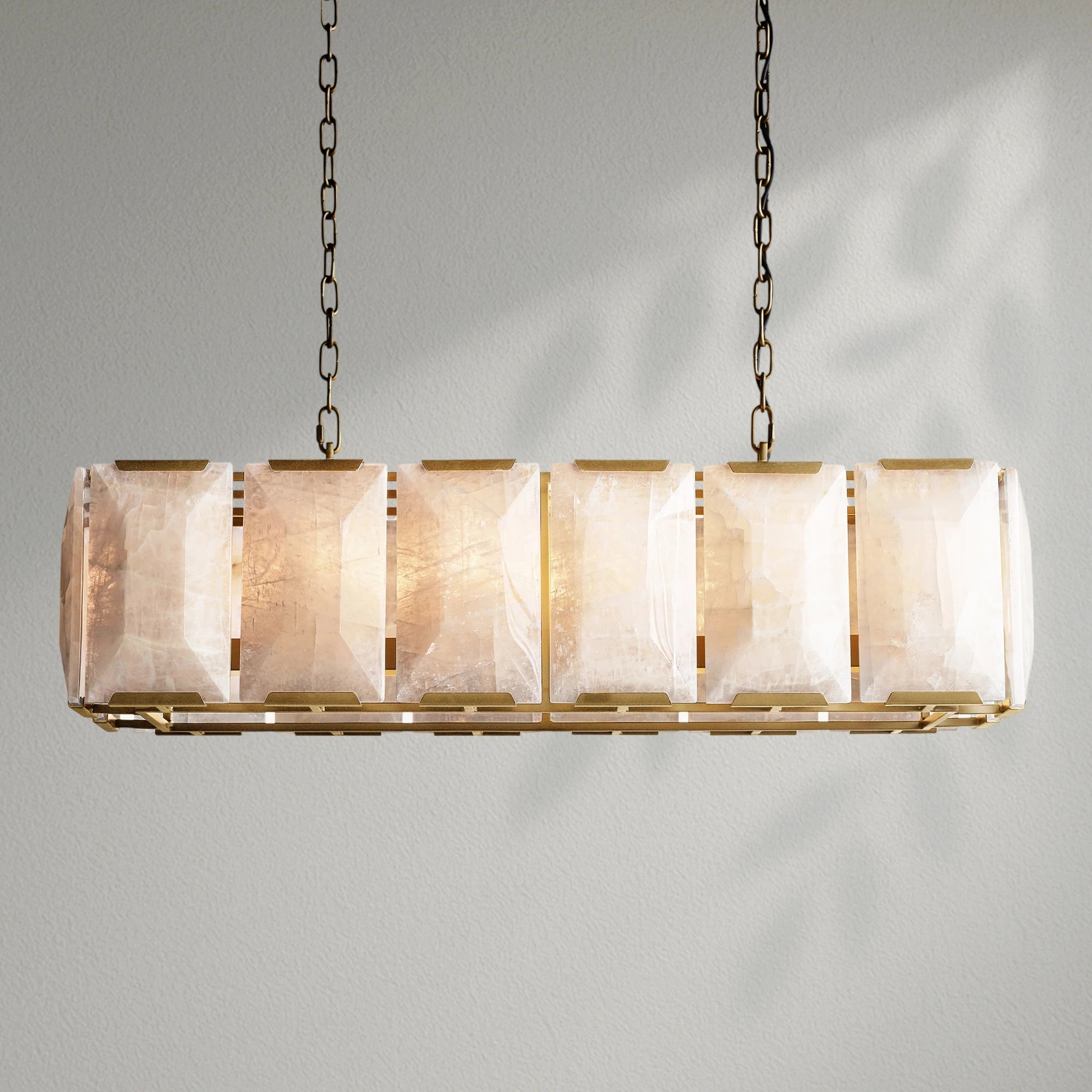 Harlows Calcite Rectangular Chandelier 42"54"62"74"