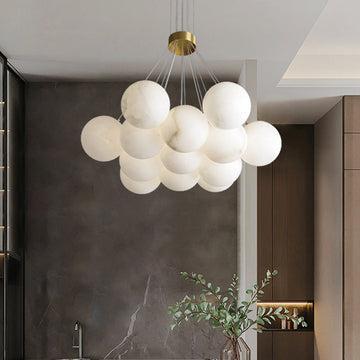 Alabaster Anne Ceiling Pendant 7/19 Lights