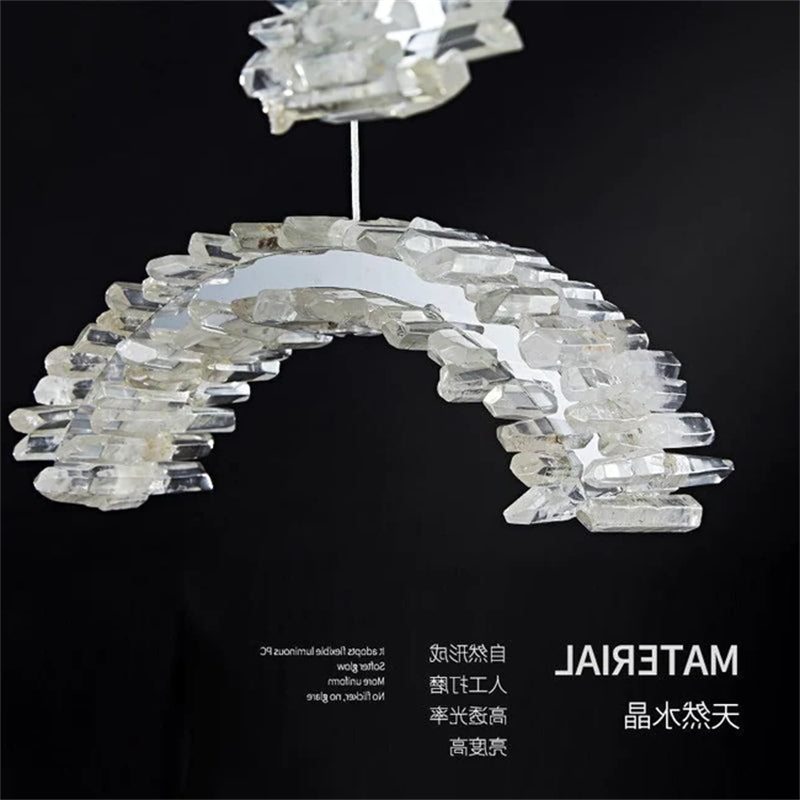Luster Gaze Radiant Cascade Rock Crystal Chandelier - Background Shot