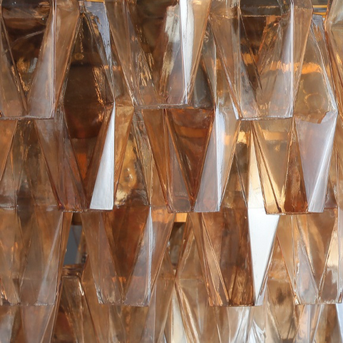 Chiaran Glass Tiered Round Chandelier