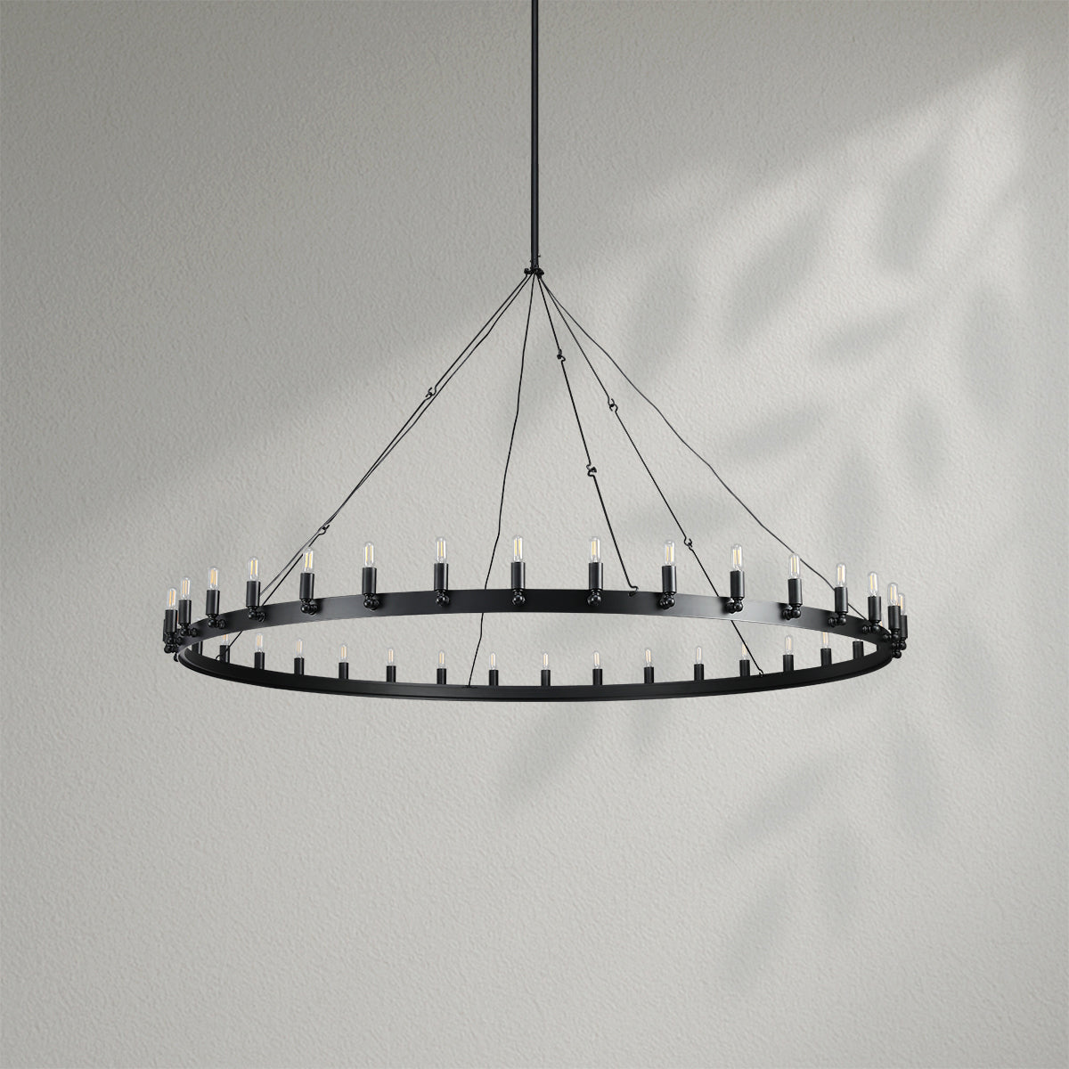 Camins Vintage Filament Round Chandelier