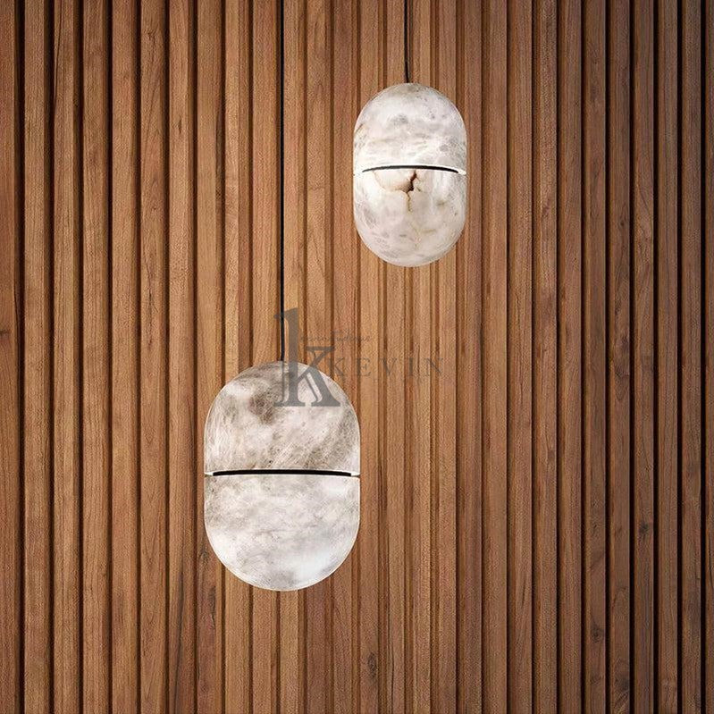 Koltin Alabaster Symmetry Pendant Light, Island Mini Pendant Light Luster Gaze Medium-7.1" D