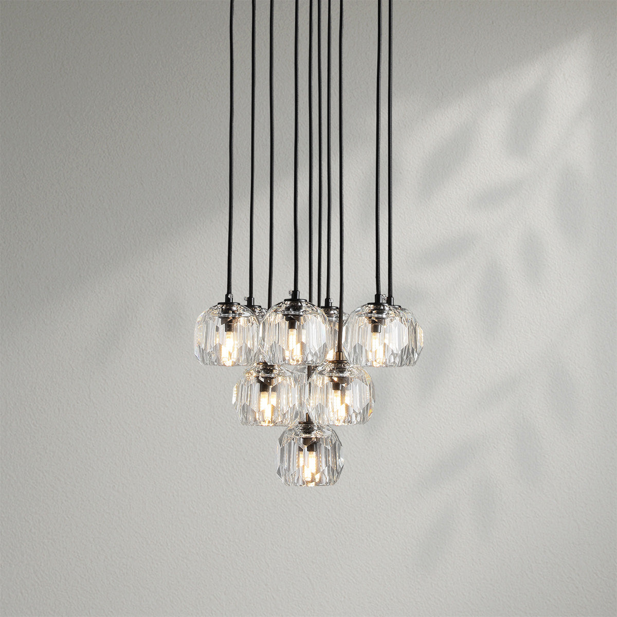 Boule Do Crystal Cluster Round Chandelier
