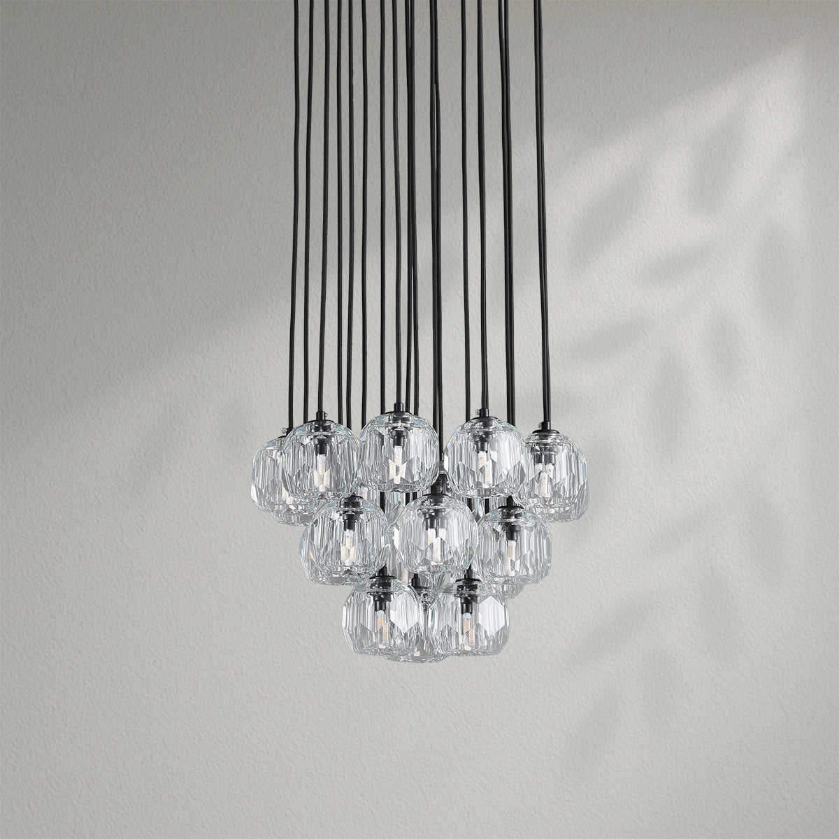 Boule Do Crystal Cluster Round Chandelier