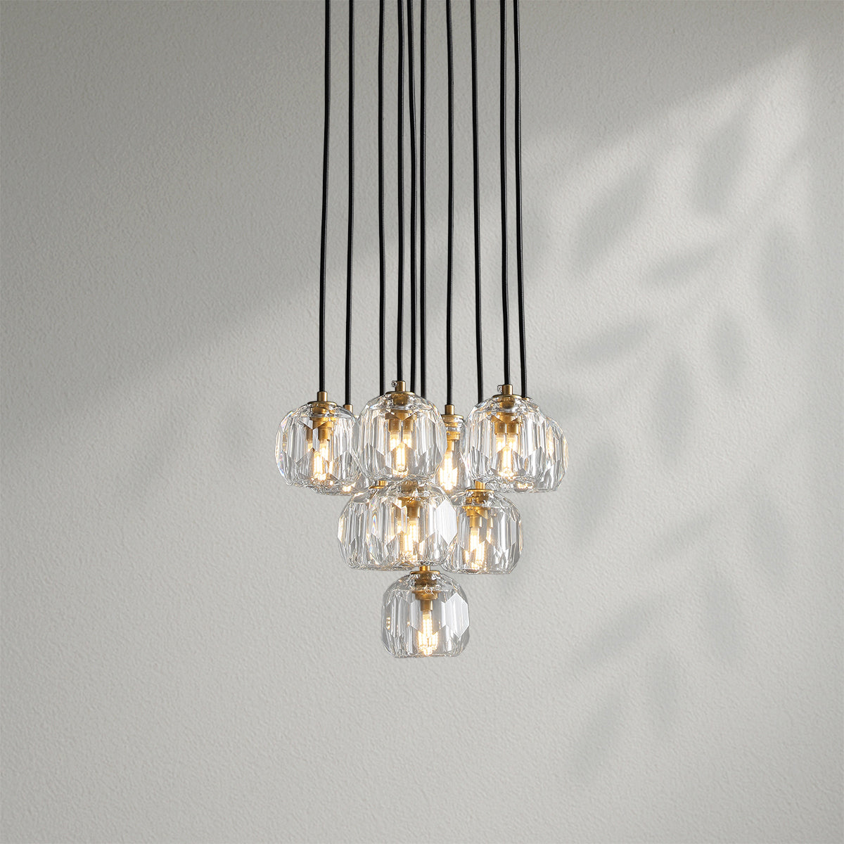 Boule Do Crystal Cluster Round Chandelier
