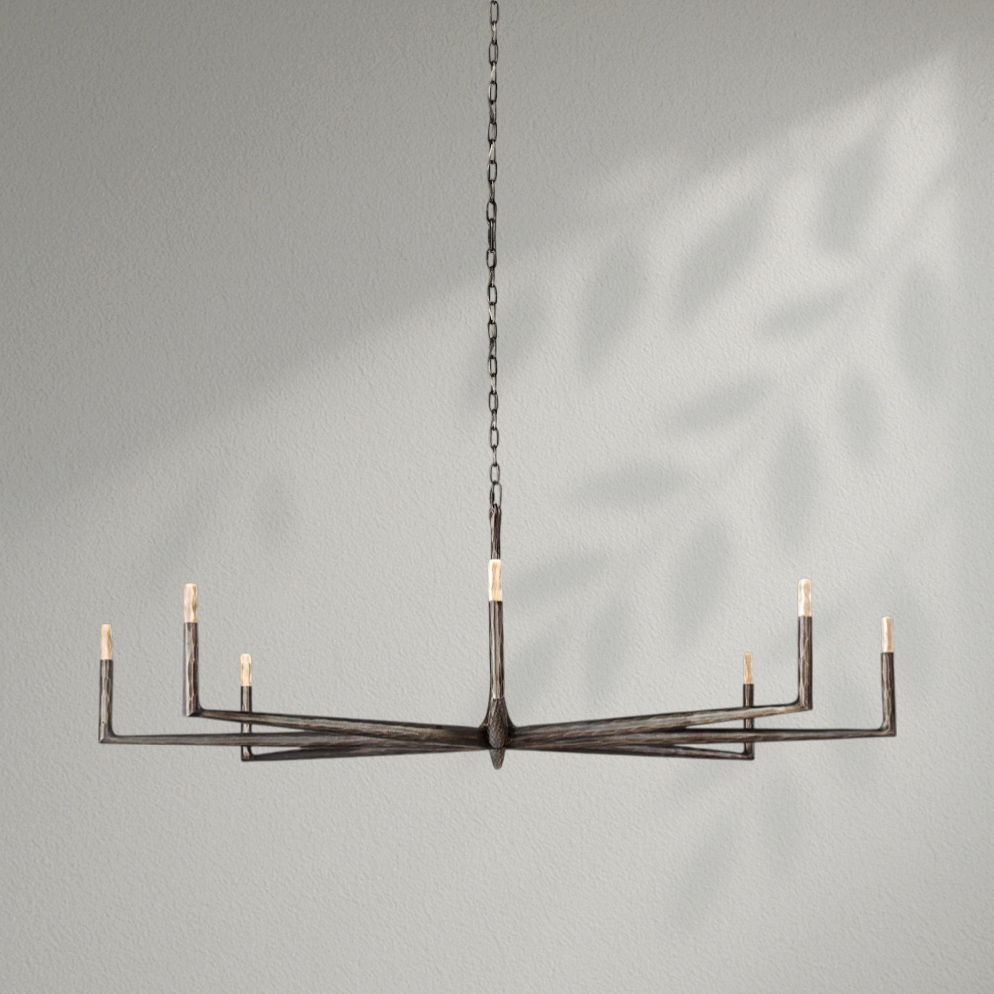 Thaddeos Forged Round Chandelier