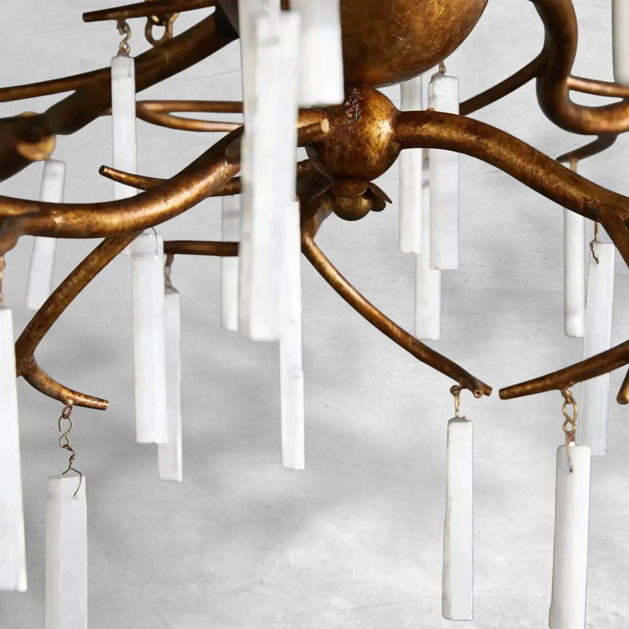 Luster Gaze Selenite Radiance 9-Light Chandelier - Background Shot