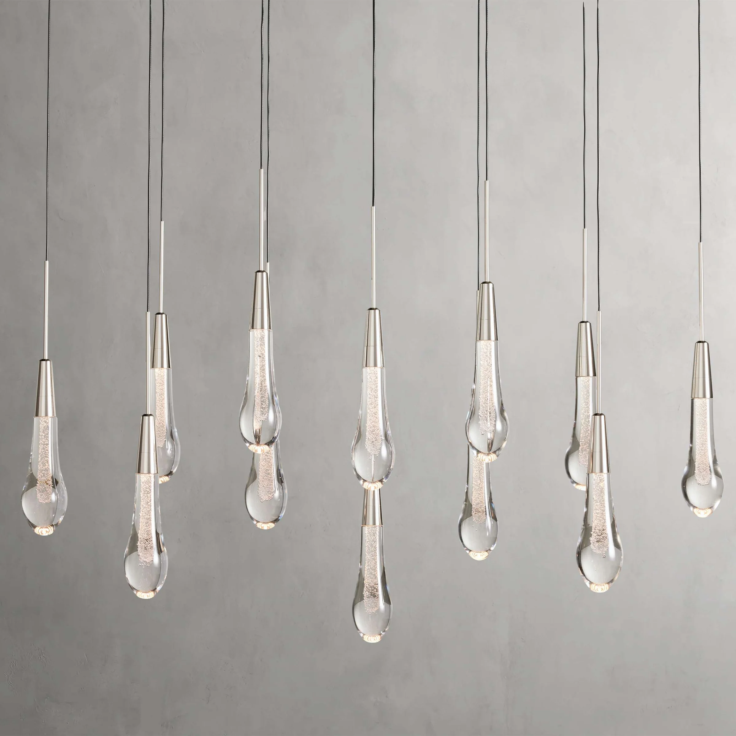 Soltaire Raindrop Linear Chandelier