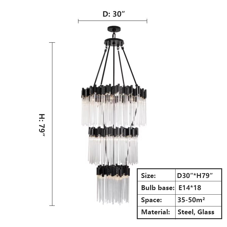 Luster Gaze Grand Radiance Multi-Tiered Round Chandelier - Background Shot