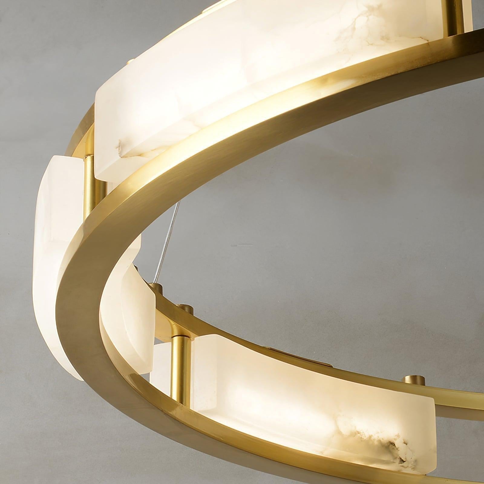 Qatar Alabaster Round Chandelier