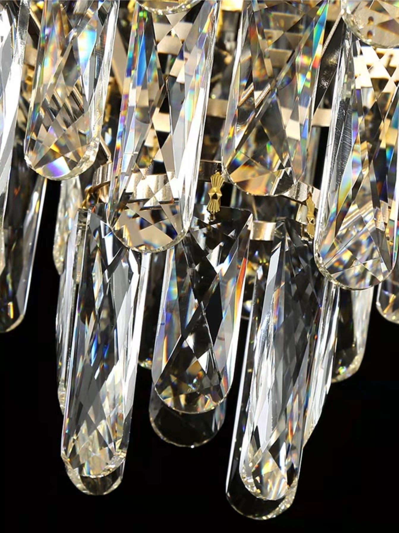 Luster Gaze Grand Lumina K9 Crystal Round Chandelier - Background Shot