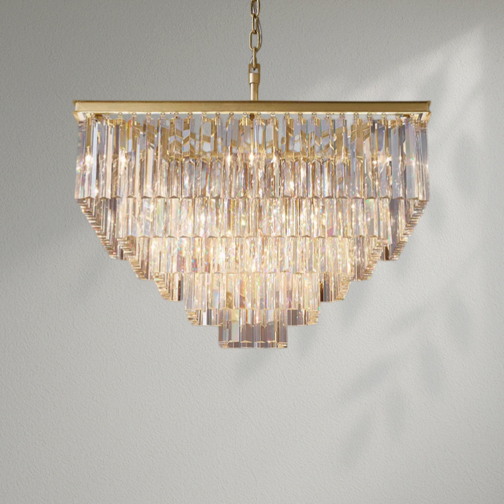 1920s Odeom Square Chandelier