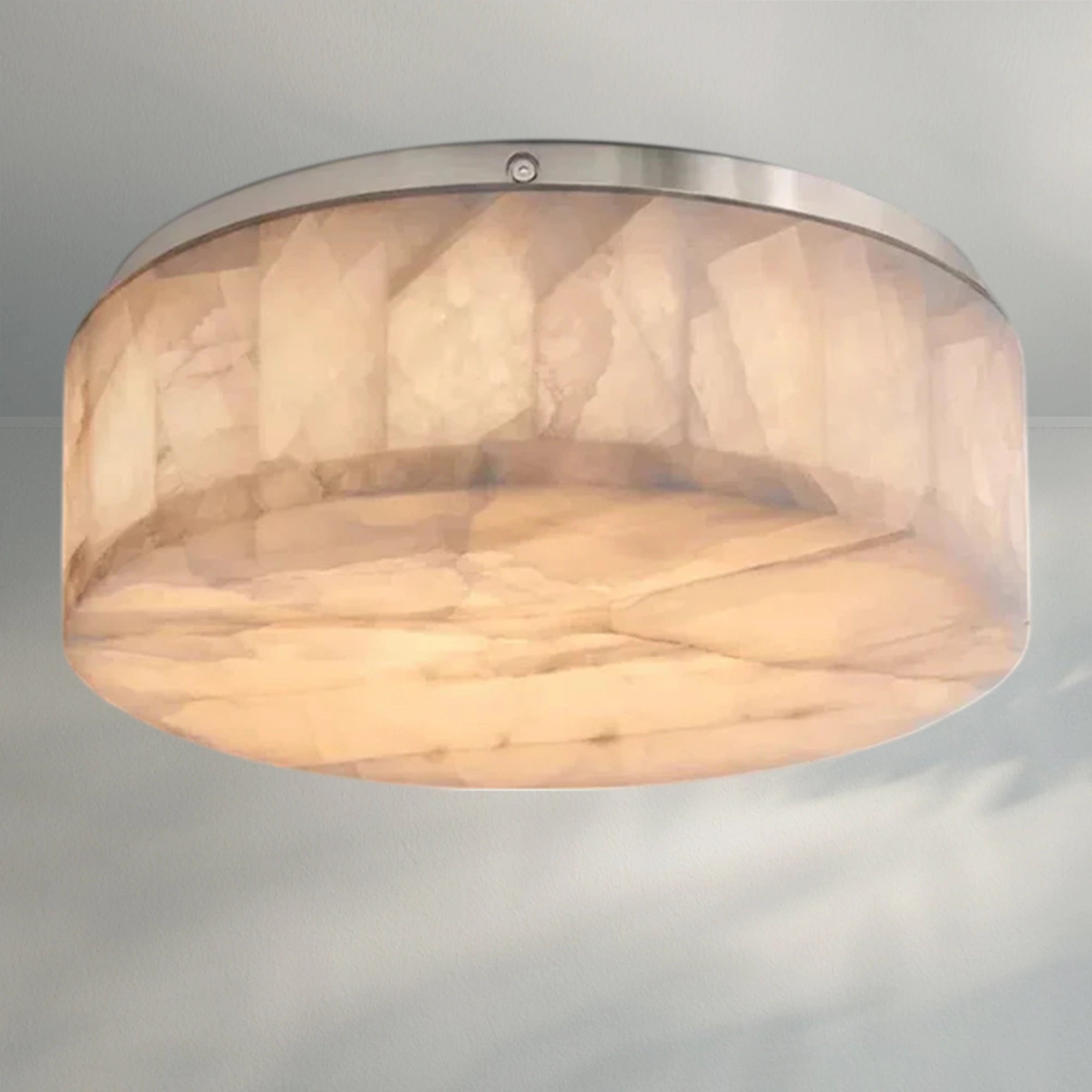 Rivaga Calcite Round Flushmount