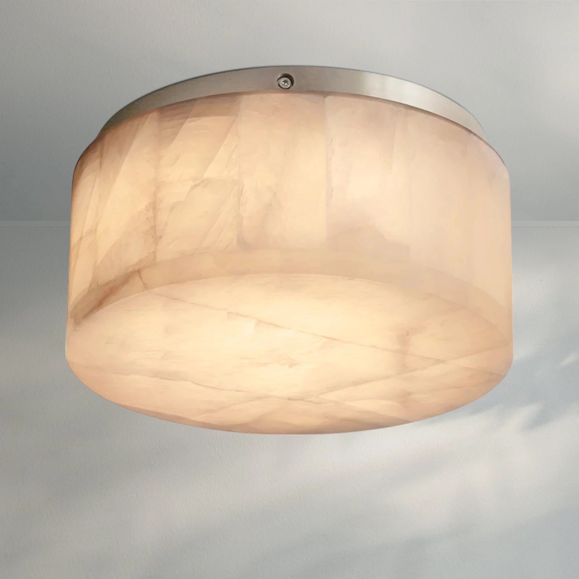 Rivaga Calcite Round Flushmount
