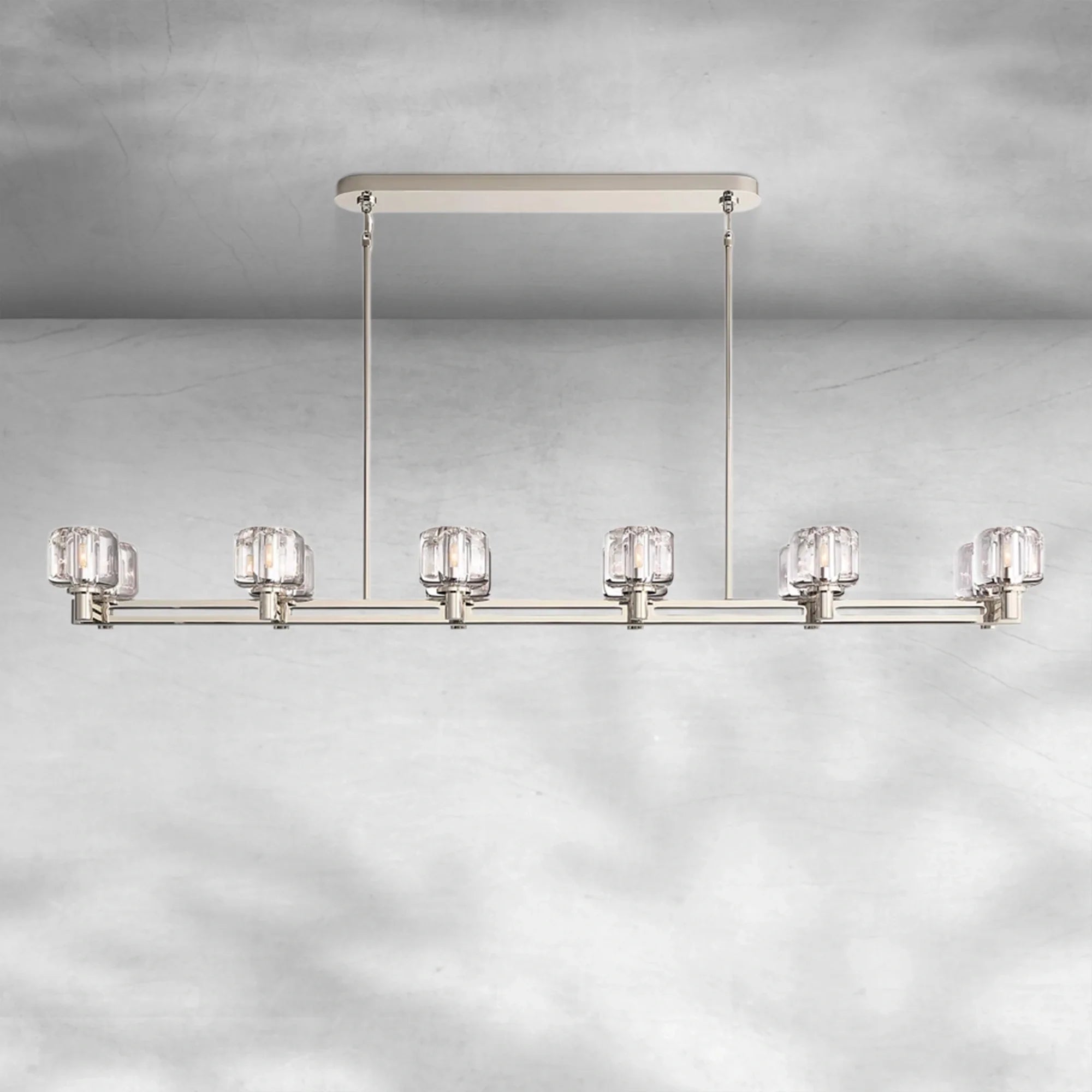 Delume Double Linear Chandelier 54"72"